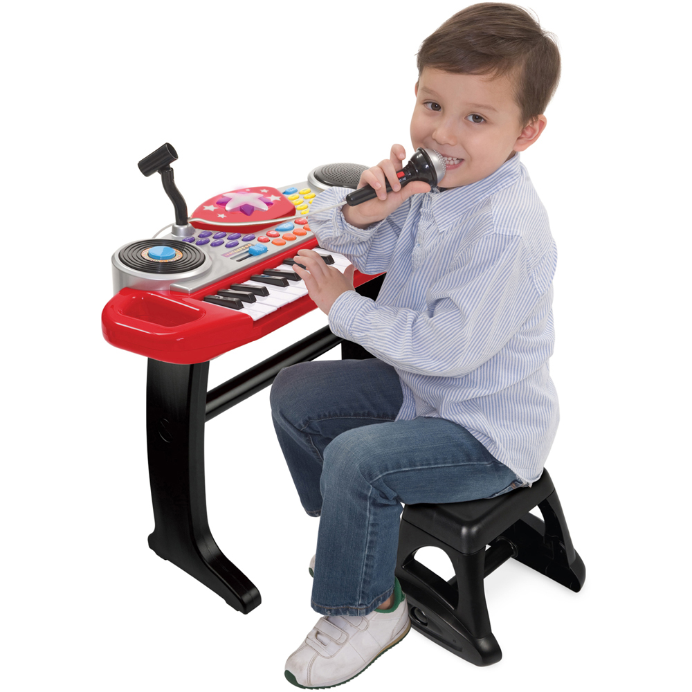 Winfun Disco Beat Bop Red Keyboard Kids Rock Star Set Image 8