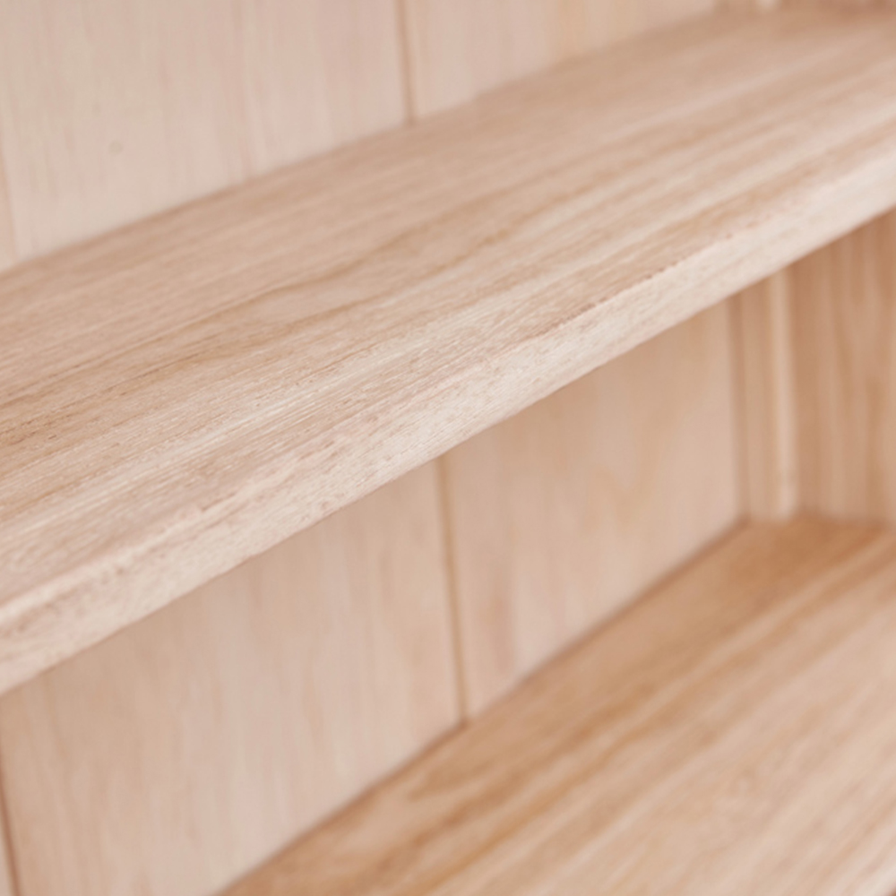 Portofino 3 Shelf 2 Door Light Wood Bookcase Image 6