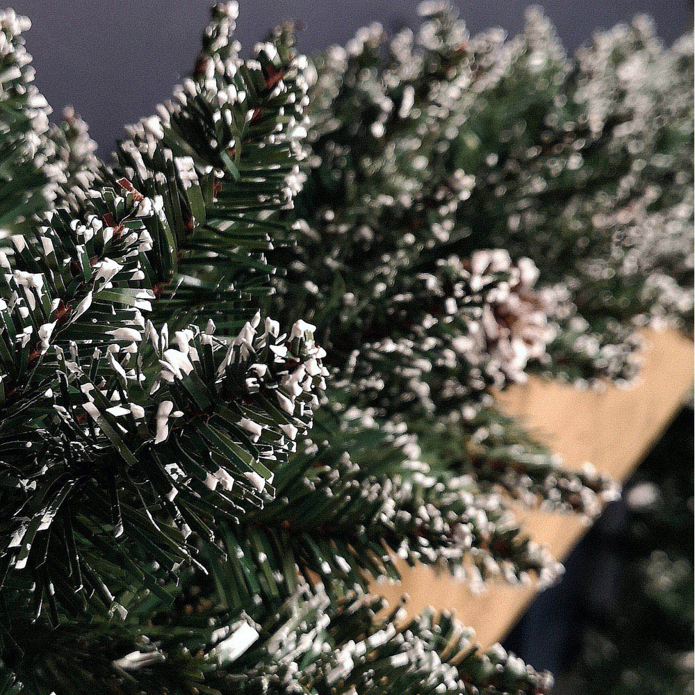 Premier Snow Flocked Rocky Mountain Christmas Garland with Cones 270cm Image 5