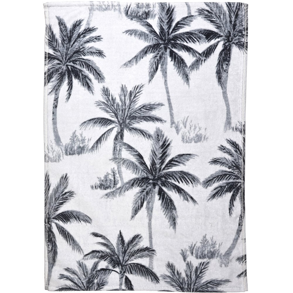 Mono Tropic Hand Towel - White and Black Image 1