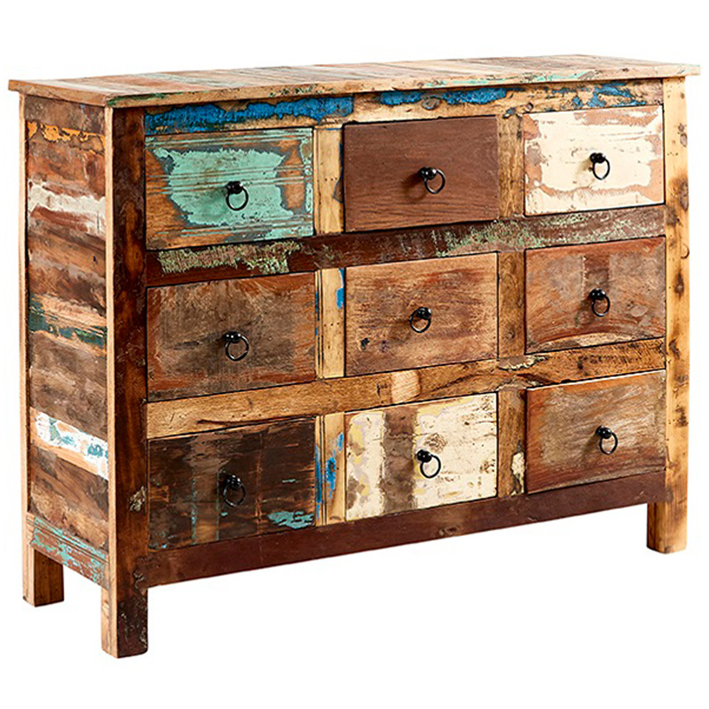 Brooklyn Camea 9 Drawer Wooden Chest of Drawers Image 2