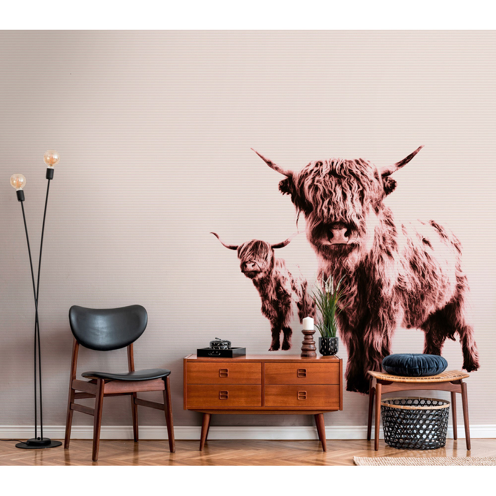 A.S Creation Highland Cows Digital Mural Image 3