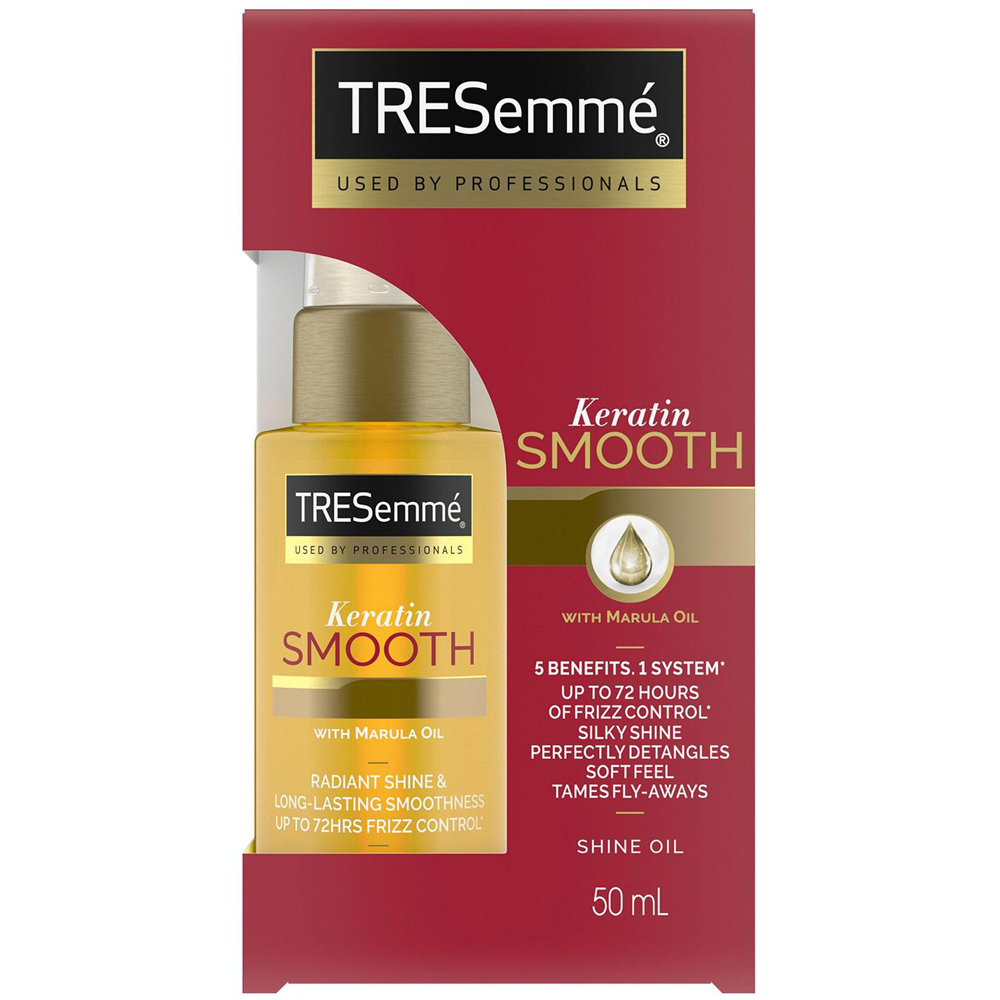 TRESemme Pro Collection Keratin Smooth Marula Shine Oil 50ml 2 Pack Image 2