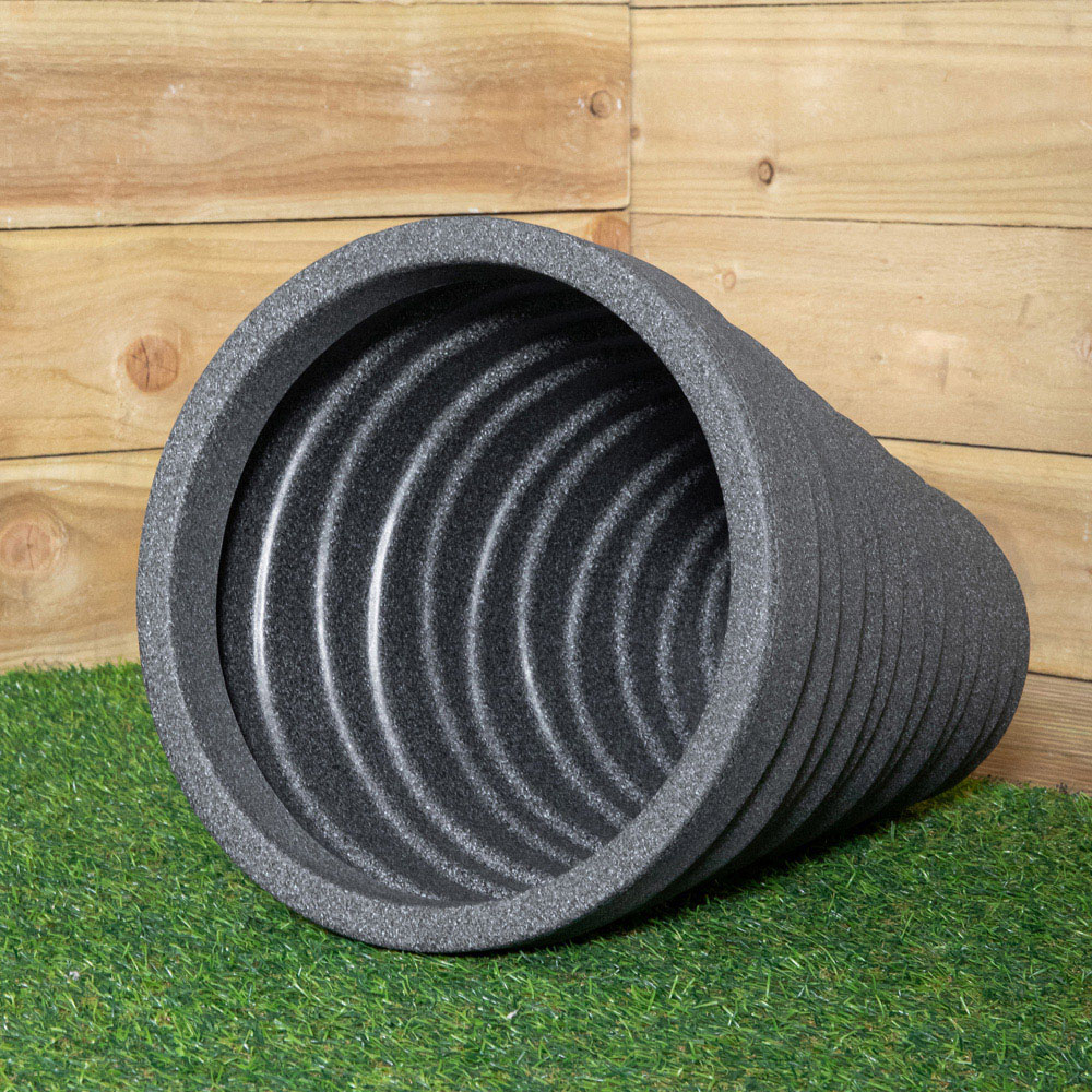 Samuel Alexander Dark Grey Plastic Trojan Garden Plant Pot 33 x 48cm Image 8