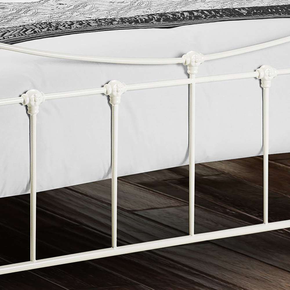 Julian Bowen Rebecca Single Stone White Bed Image 5