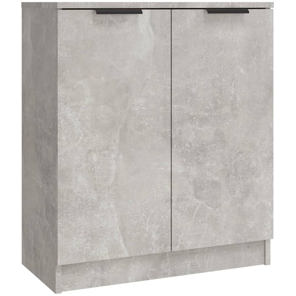 vidaXL 2 Door 6 Drawer Concrete Grey Sideboard 3 Piece Image 7