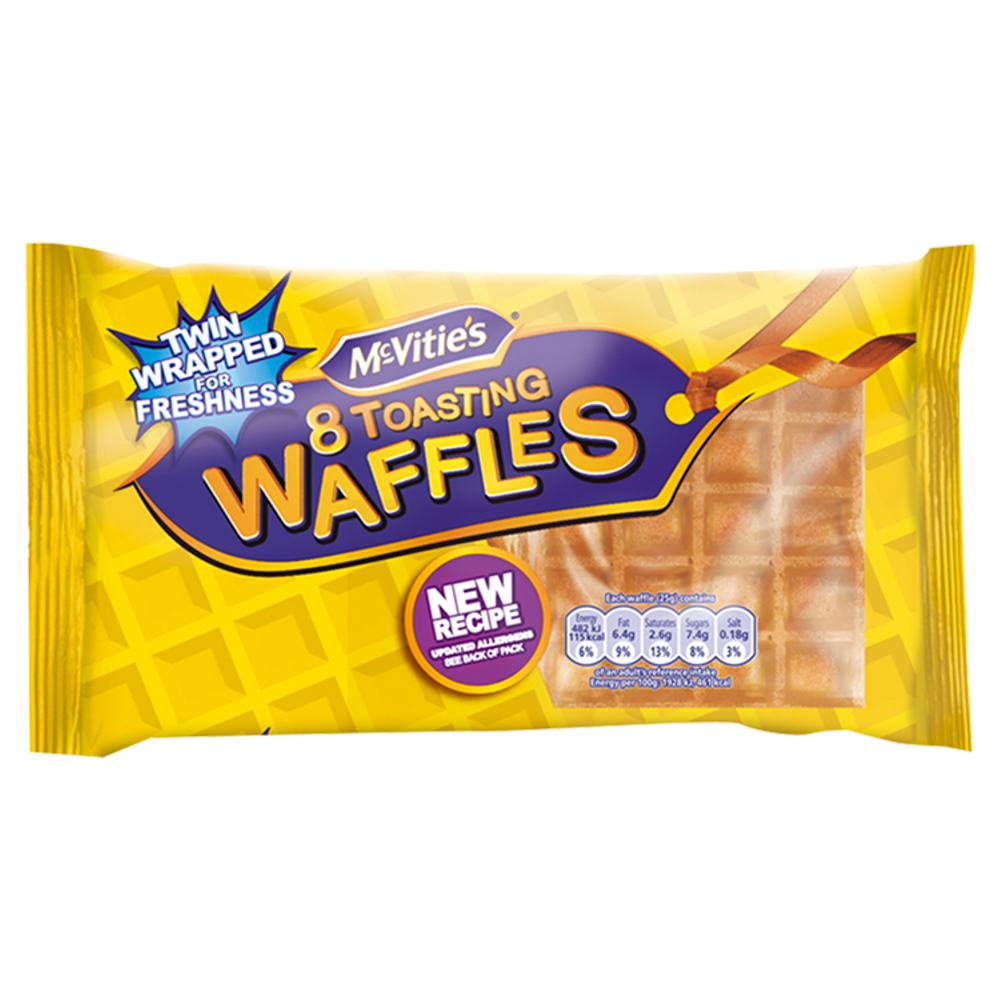 McVitie's Toasting Waffles 200g 8 Pack Image