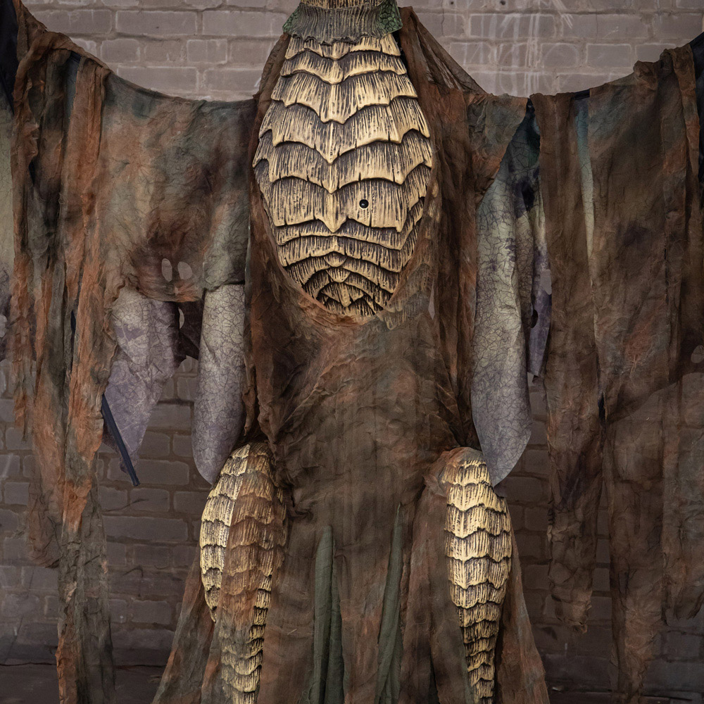 Samuel Alexander LED Dark Forest Dragon Halloween Animatronic Decoration 7ft Image 4