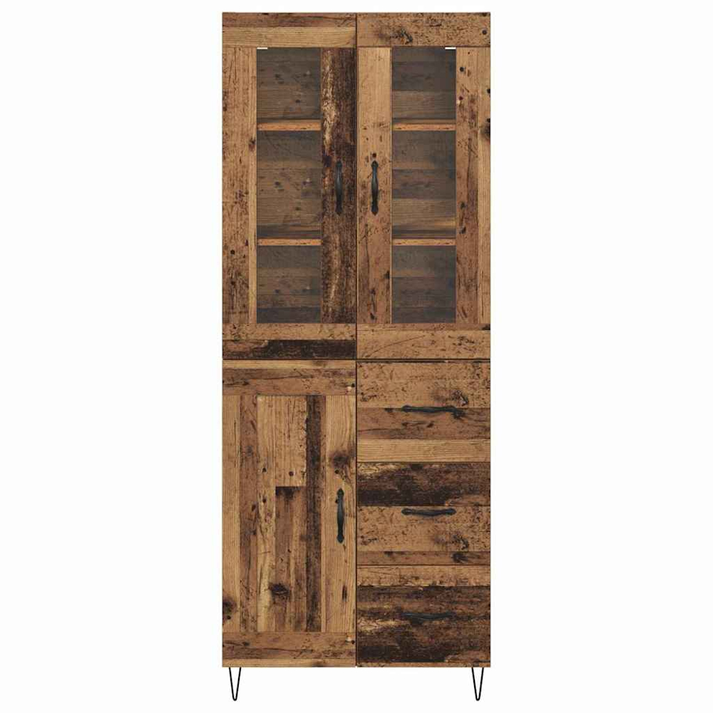 vidaXL 3 Door 3 Drawer Old Wood Sideboard Image 8
