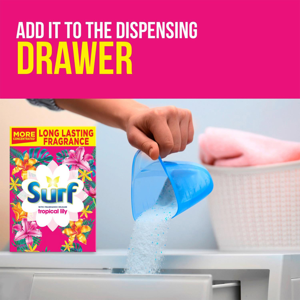 Surf Tropical Lily Laundry Powder 130 Washes 6.5kg 2 Pack Image 4