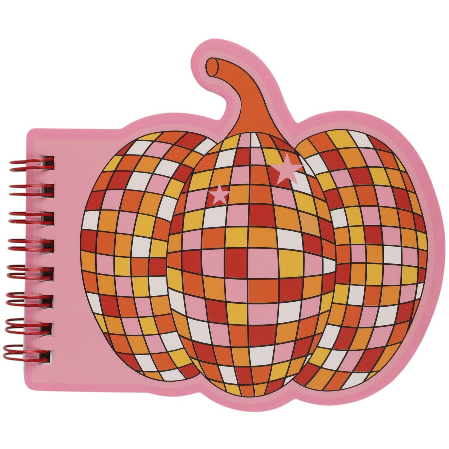 Disco Pumpkin Shaped Notebook Pink Image 1