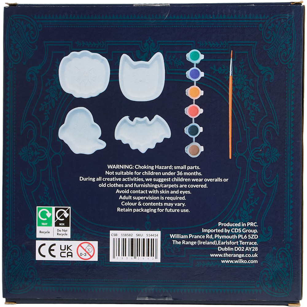 Paint Your Own Halloween Trinket Dishes Kit Image 3