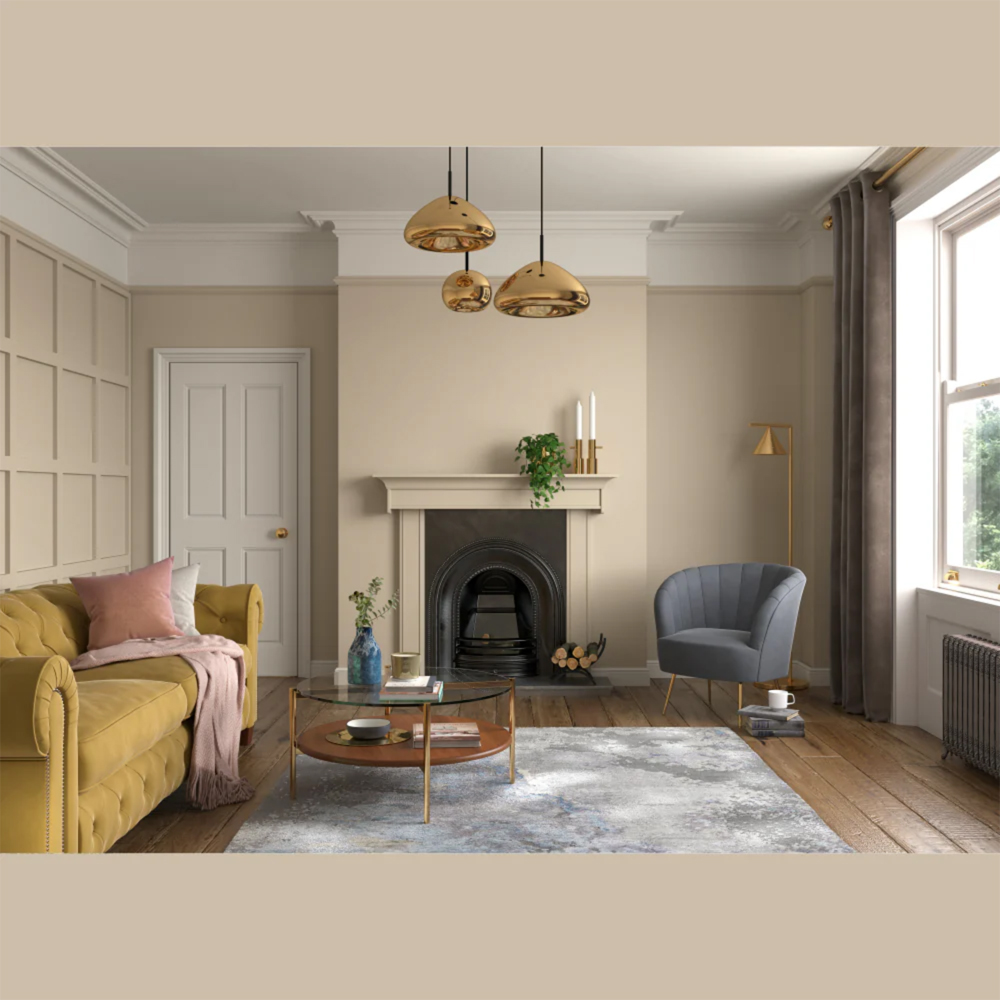 Dulux Heritage Walls and Ceilings Ancient Sandstone Velvet Matt Emulsion Paint 1L Image 4