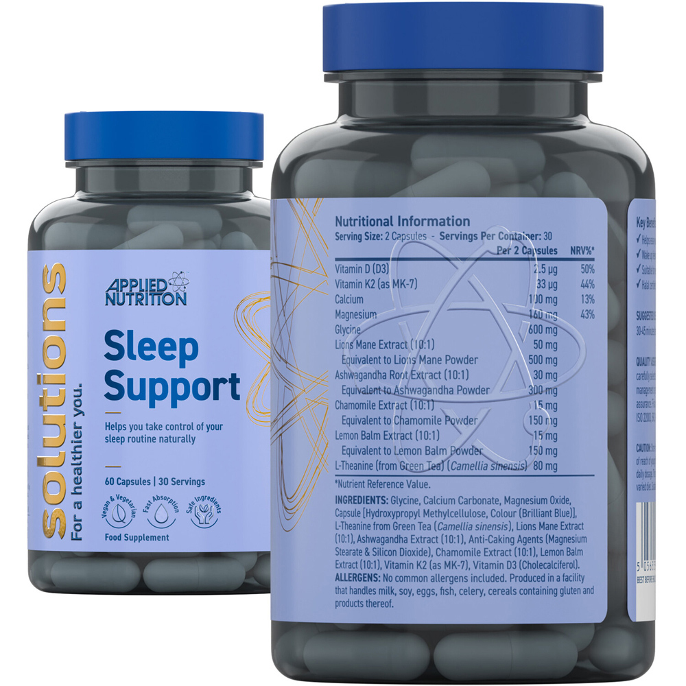 Pack of 60 Applied Nutrition Solutions Sleep Support Capsules Image 3