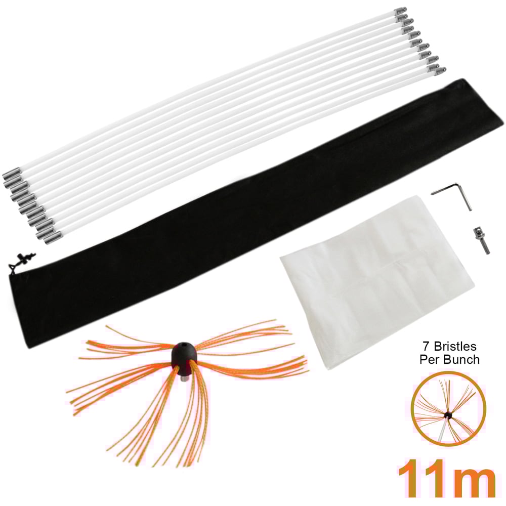 MonsterShop Maxblast Powered Chimney Sweeper Kit 11m Image 5