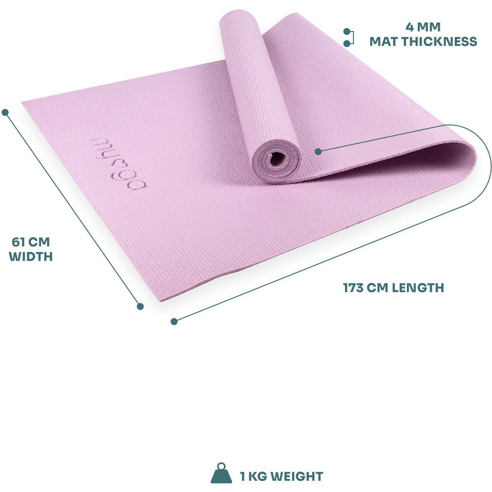 Myga Lilac Entry Level Yoga Mat Image 4