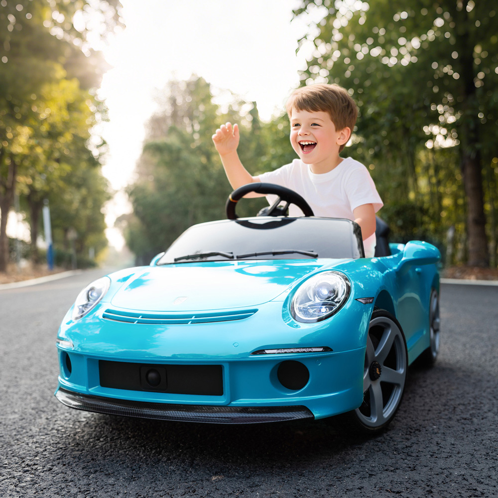 Tommy Toys RUF GT Blue Kids Electric Car 12V Image 2
