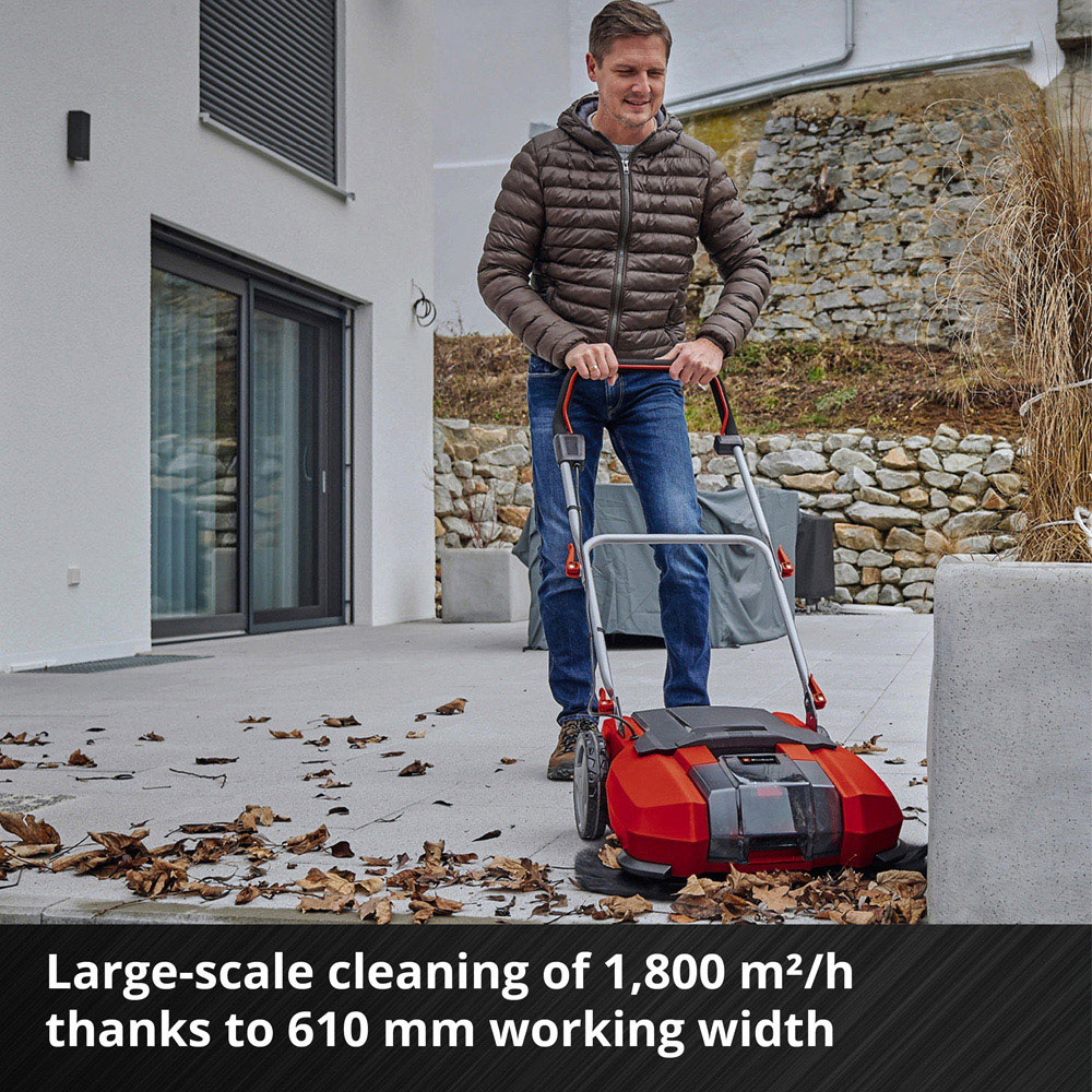 Einhell Power X-Change TE-SW 18/610 Li-Solo Cordless Push Sweeper Image 4
