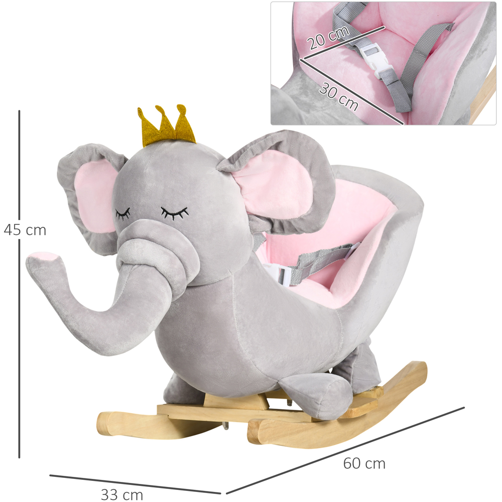 Tommy Toys Rocking Horse Elephant Baby Ride On Grey Image 4