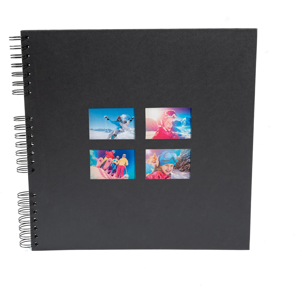 Exacompta Milano Black Wirebound Photo Album 60 Pages 360 Photos Image 3
