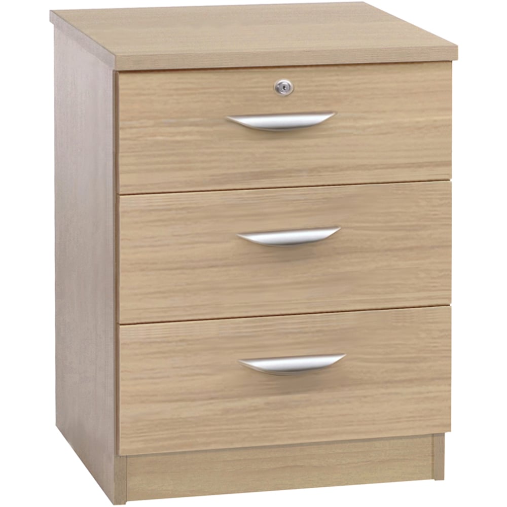 R White Cabinets 3 Drawer Brown Storage Chest Image 2