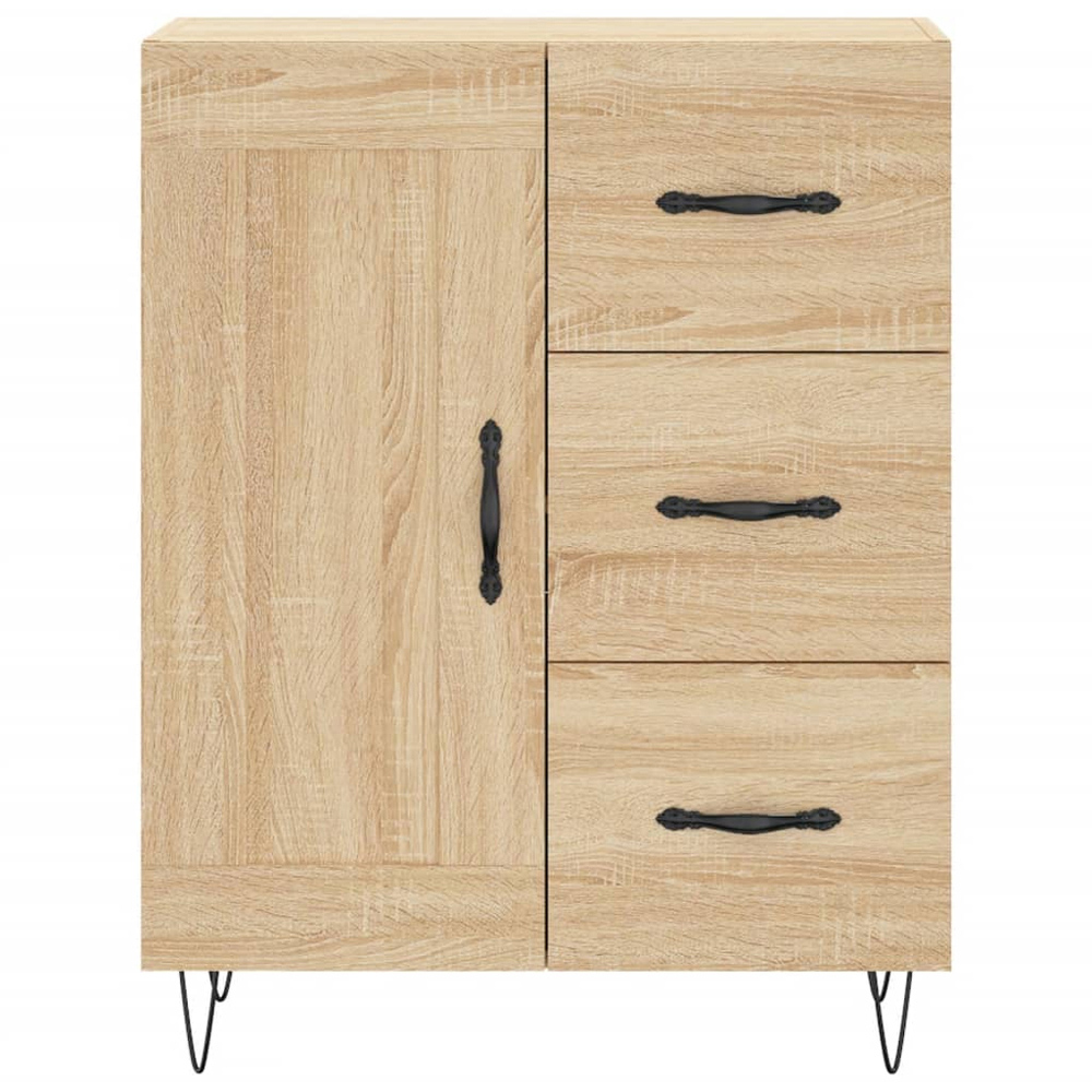 vidaXL 3 Door 3 Drawer Sonoma Oak Highboard Image 8