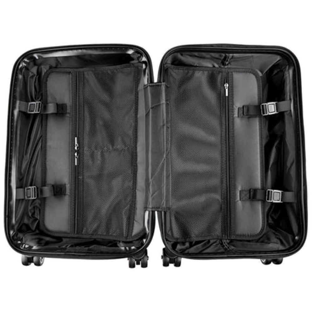 Warren Reed Designer Cabin Splashart Border Collie Dog with Glasses Suitcase Image 3