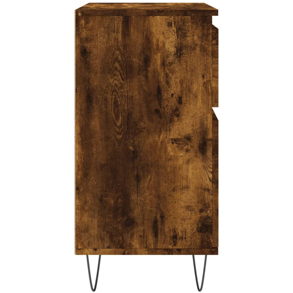 vidaXL 2 Door 2 Drawer Smoked Oak Sideboard Image 7