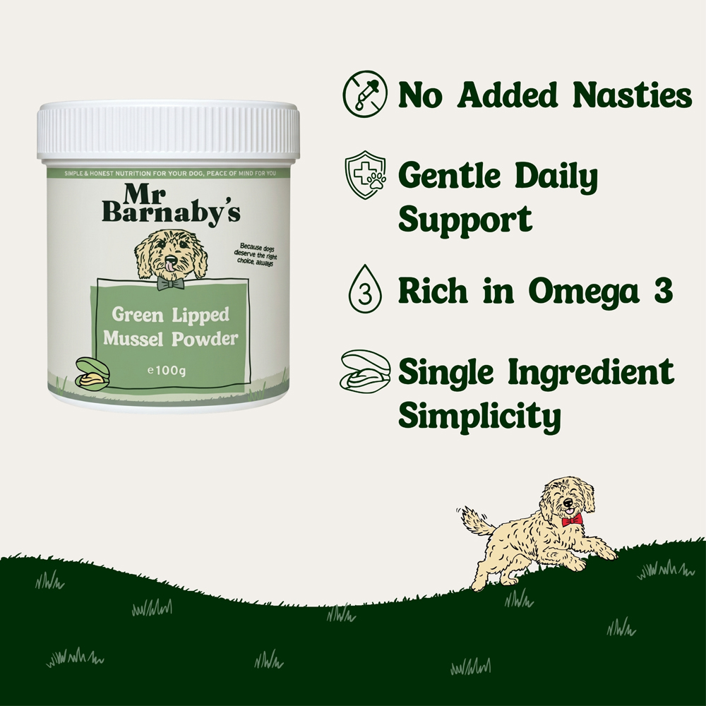 Mr Barnaby's Green Lipped Mussel Powder for Dogs 100g Image 4