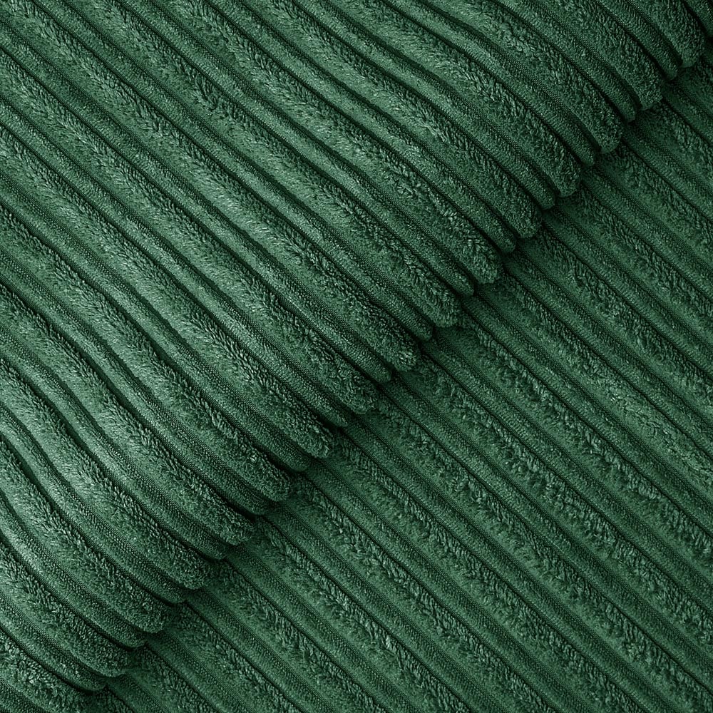 Luxor 3 Seater Green Jumbo Cord Left Hand Facing Corner Sofa Image 5