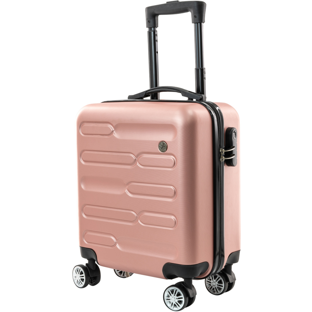 SA Products Rose Gold Carry On Cabin Suitcase 45cm Image 1