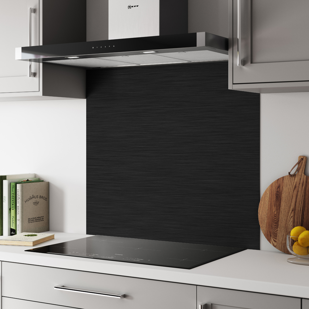 Alloy Brushed Copper and Carbon Kitchen Hob Splashback 900 x 800 x 4mm Image 2