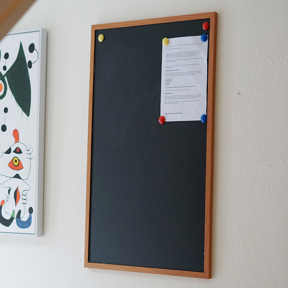 Gr8 Home Magnetic Wooden Framed Blackboard 60 x 90cm Image 7