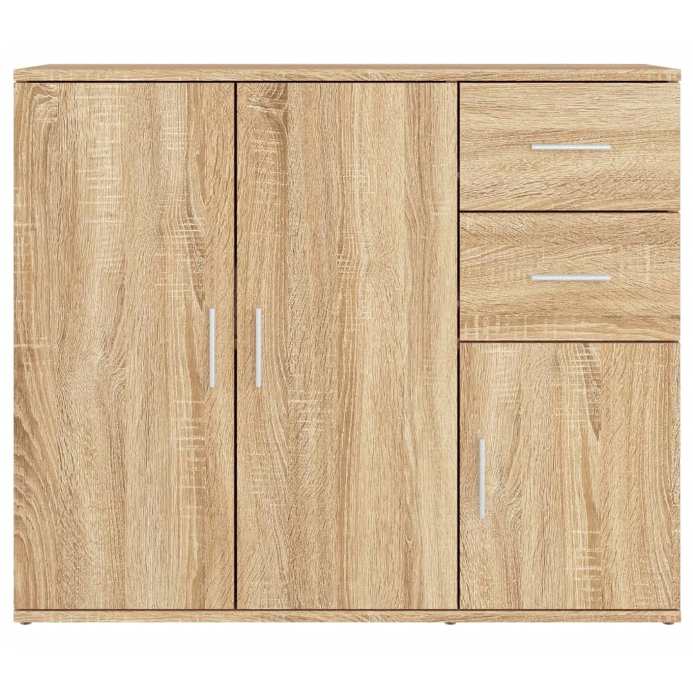 vidaXL 3 Door 2 Drawer Sonoma Oak Sideboard Image 5