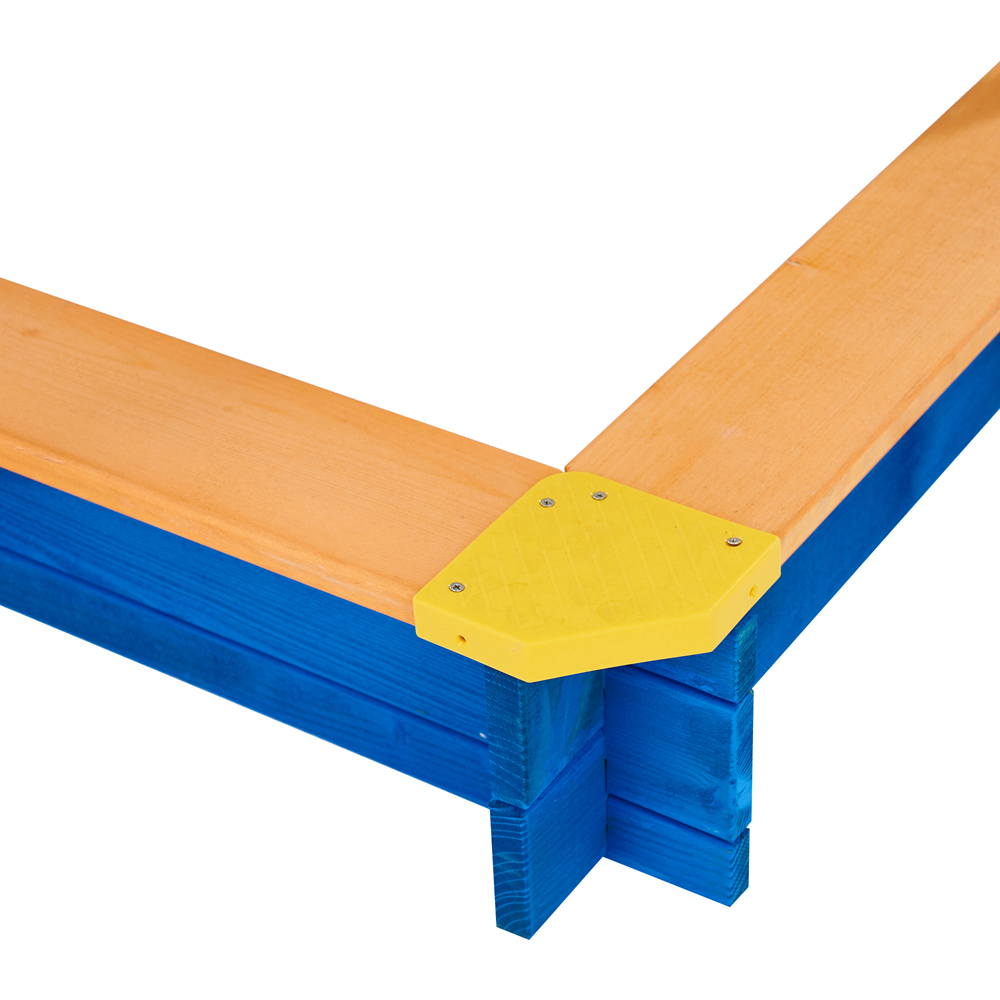 Teamson Kids Blue Wooden Outdoor Summer Sand Box Image 3