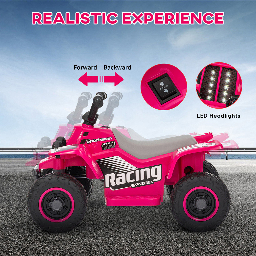 Tommy Toys Kids Pink Electric Quad Bike Image 7