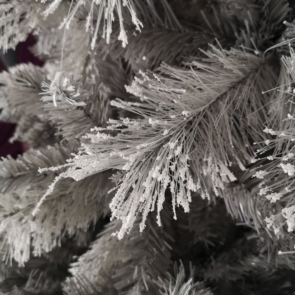 Premier Grey Snow Fir Artificial Christmas Tree 7ft Image 3