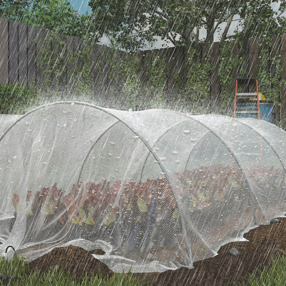 Outsunny 3 x 5m White PE Waterproof Tarpaulin Image 8