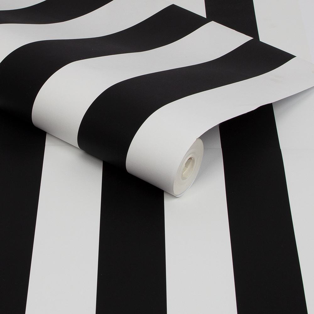 Superfresco Easy Stripe Monochrome Wallpaper Image 2
