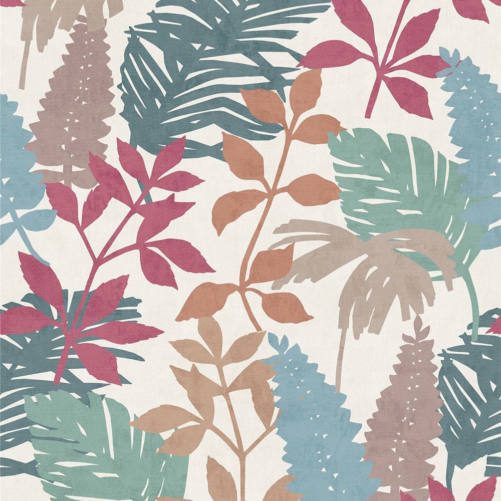 Arthouse Fun Leaf Soft Multicolour Wallpaper Image 1