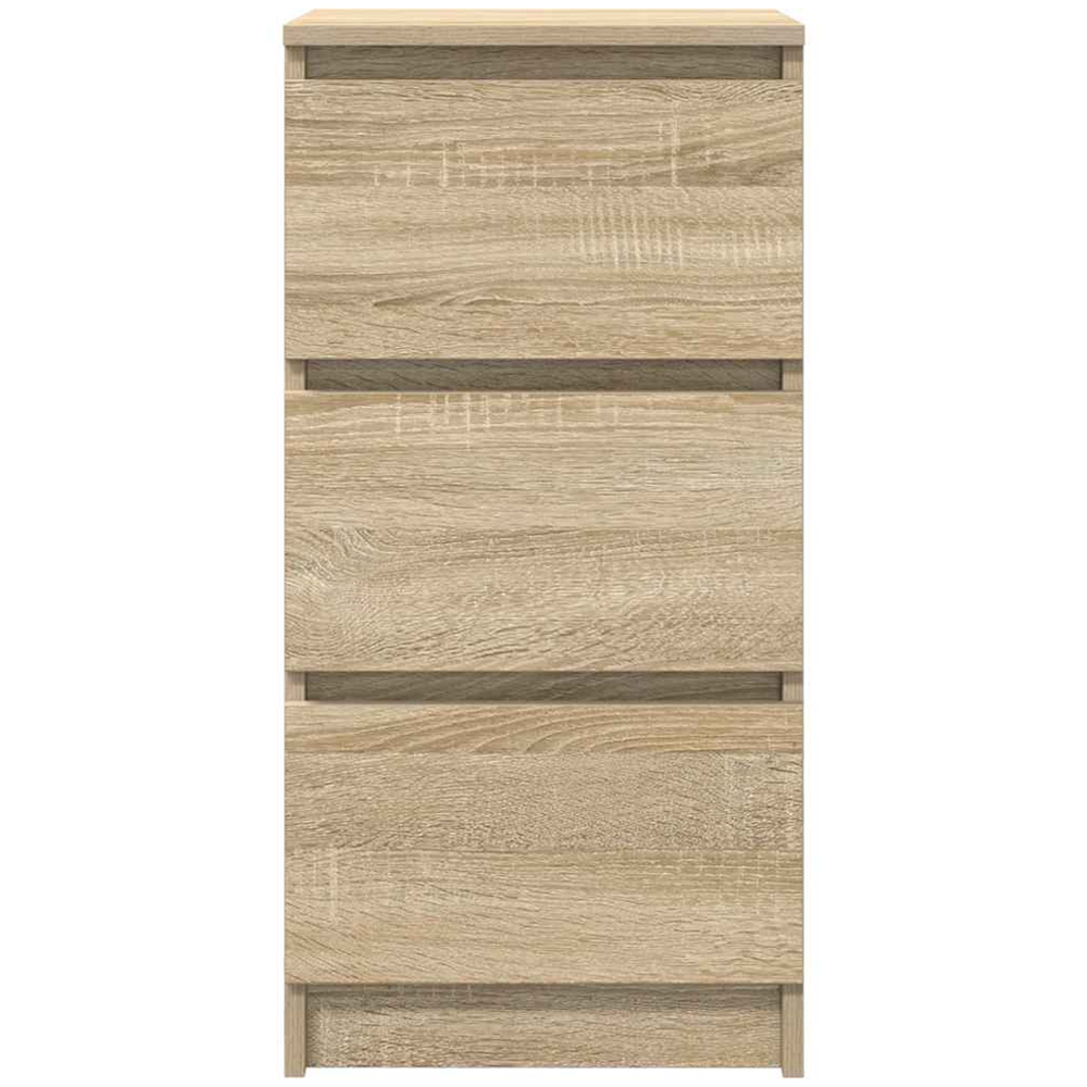 vidaXL 3 Drawer Sonoma Oak Sideboard Image 6