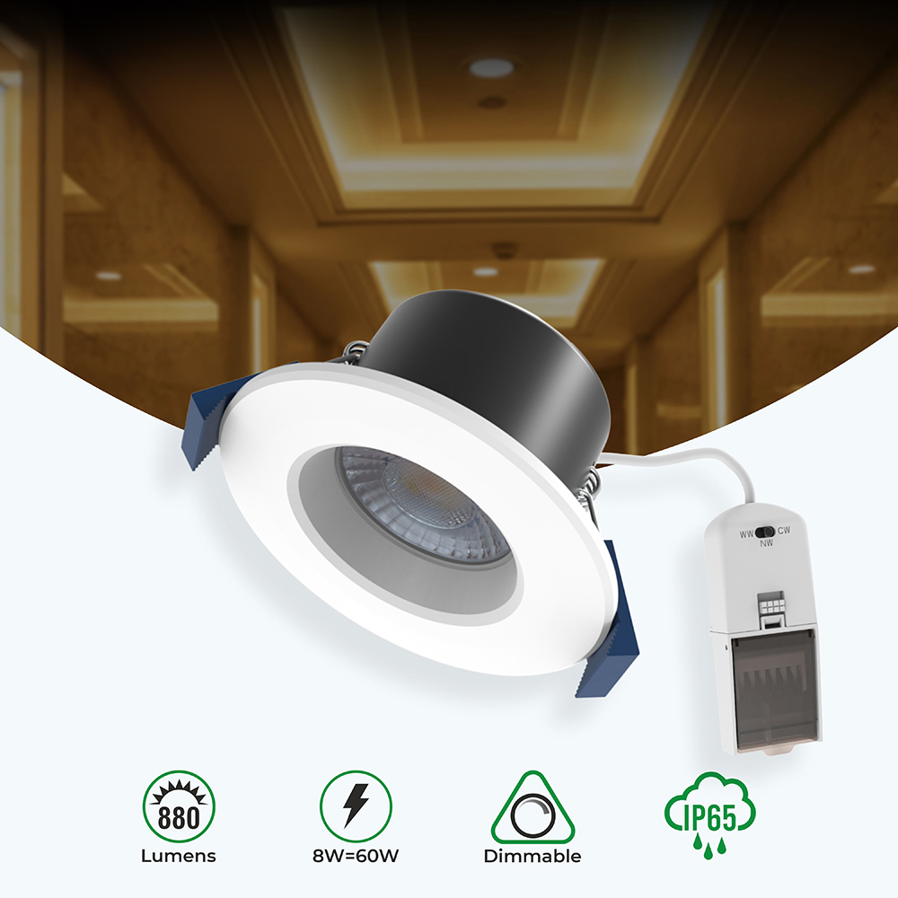 ENER-J 8W Dimmable and CCT Changeable Fire Proof Downlight 10 Pack Image 5