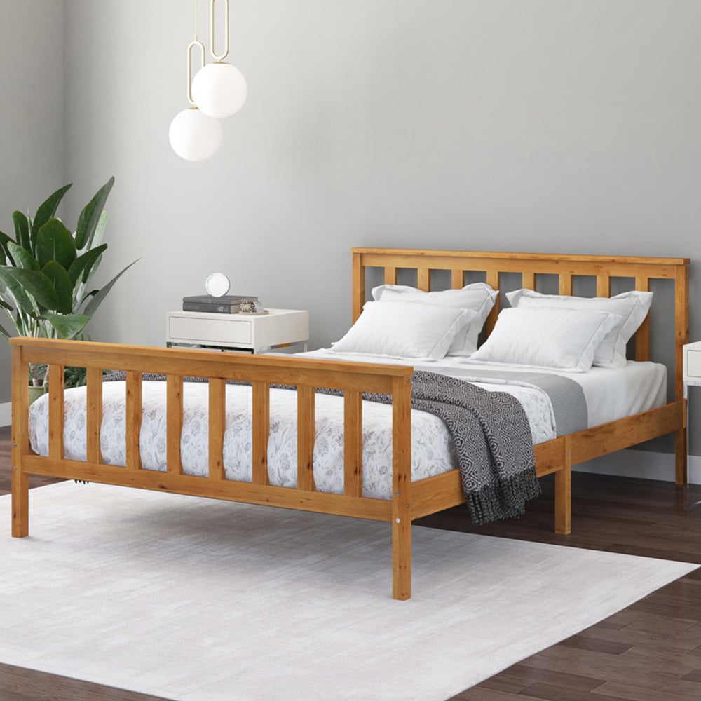 Aspire Atlantic King Size Natural Bed Frame Image 1