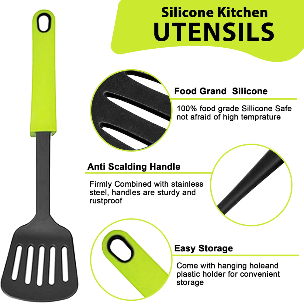 ATEK 7 Piece Non-Stick Kitchen Utensil Set with Stand Image 3