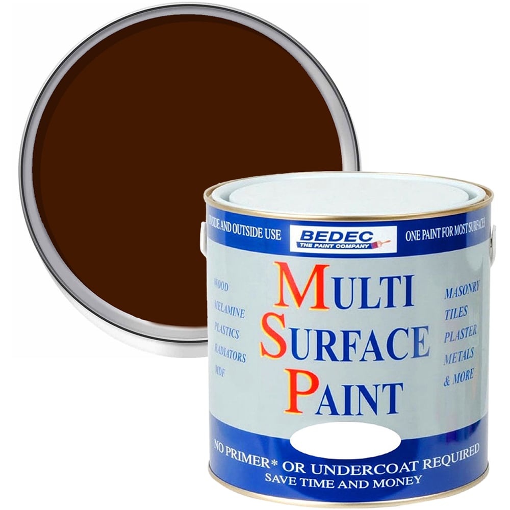 Bedec Chocolate Gloss Multi Surface Paint 2.5L Image 1