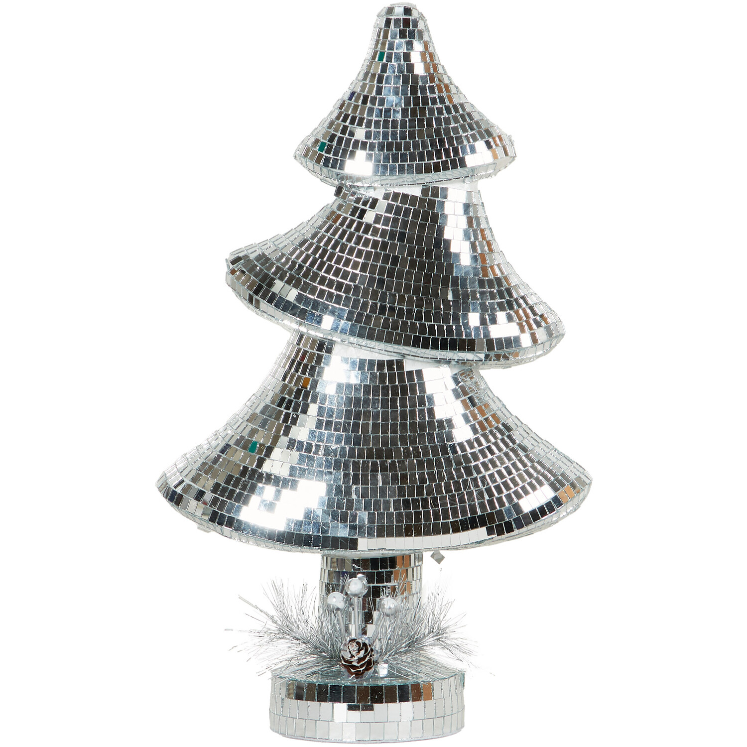 Disco Christmas Tree - Silver Image 1