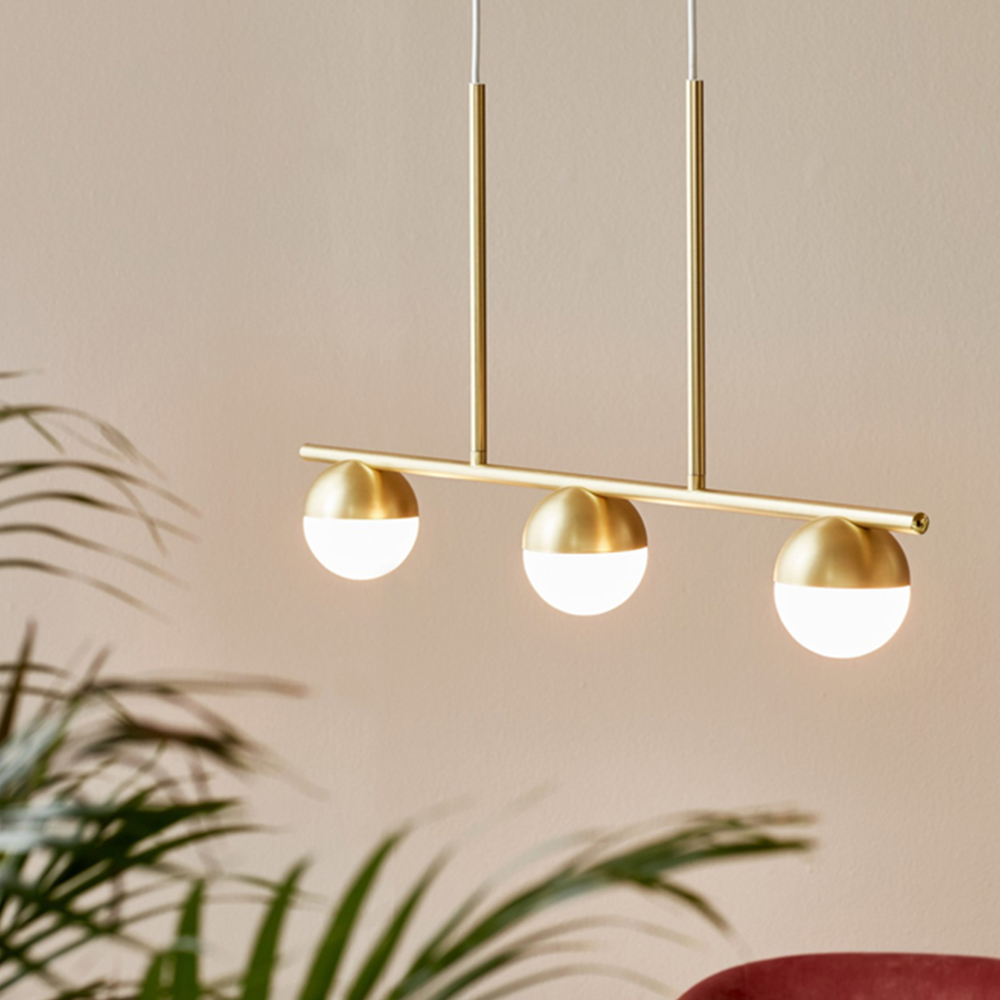 Nordlux Contina 3 Spot Brass Pendant Light Image 2