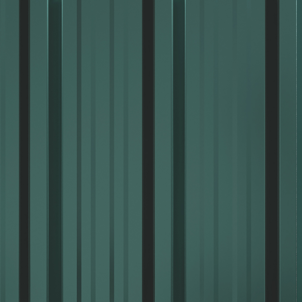 Living and Home 120 x 45cm Dark Green Galvanised Steel Roofing Sheet 12 Pack Image 4