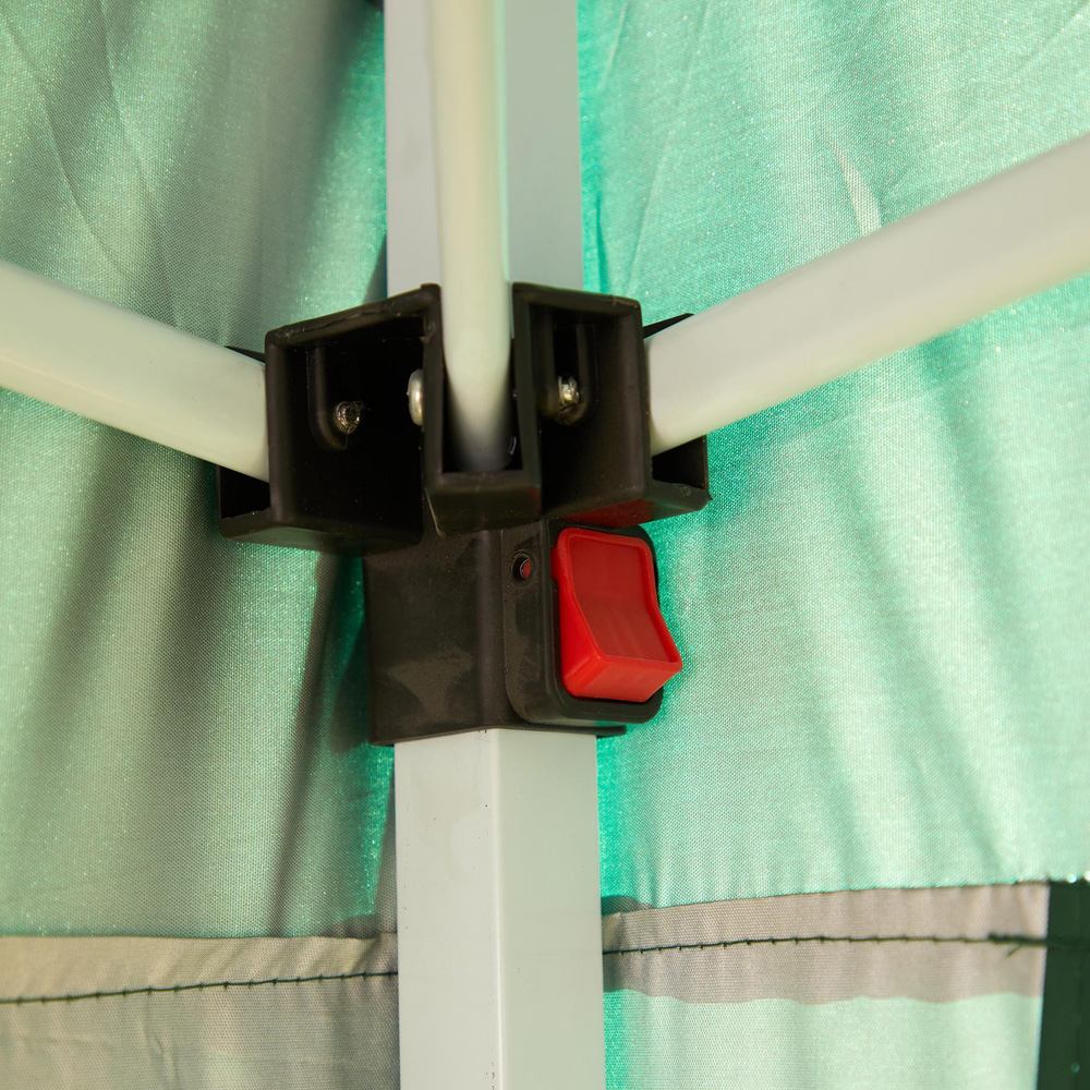 Home Source 2 x 2m Green Easy Up Garden Outdoor Gazebo with Bag Image 5