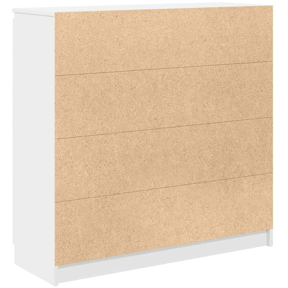 vidaXL 2 Door 4 Drawer White Sideboard Image 7